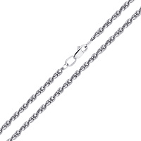 Цепочка из серебра в плетении Жгут. Артикул 7508/3-0338.50.2: цена, отзывы, фото – купить в интернет-магазине AURUM