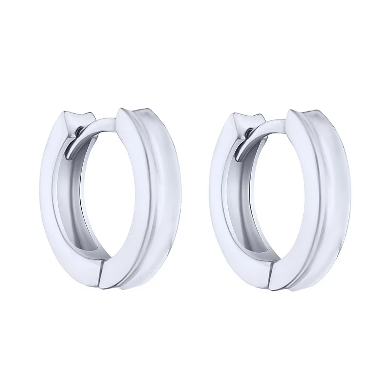 Срібні сережки-кільця. Артикул 7502/9151/15: ціна, відгуки, фото – купити в інтернет-магазині AURUM