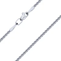 Серебряная цепочка плетение спига - 2029415