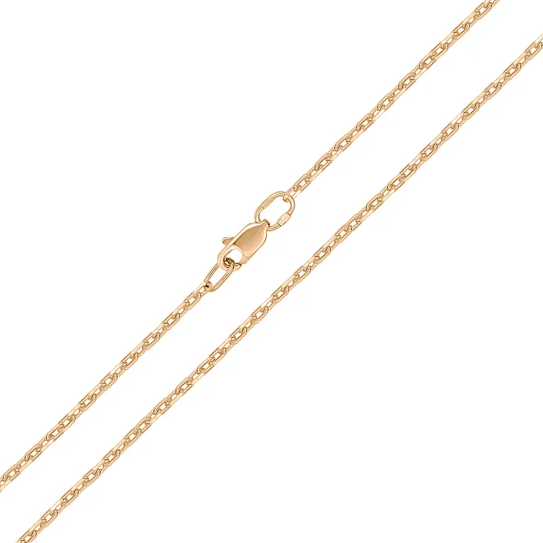 Цепочка из красного золота плетение якорь - 1551302
