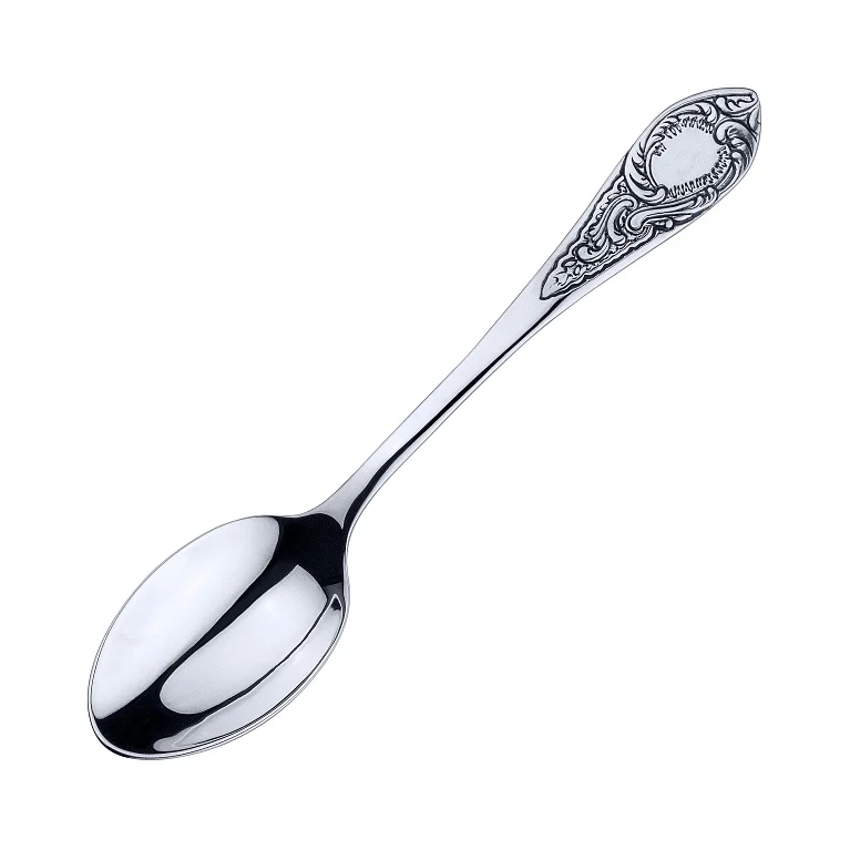 Ложка "Візерунки" зі срібла з чорненням - 2167002