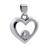 Подвеска серебряная с цирконием Сердце. Артикул 7503/2124993: цена, отзывы, фото – купить в интернет-магазине AURUM