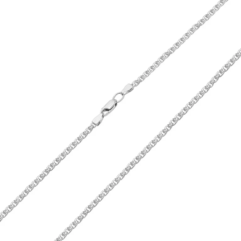 Срібний ланцюжок плетіння бісмарк. Артикул 7508/888036С: ціна, відгуки, фото – купити в інтернет-магазині AURUM