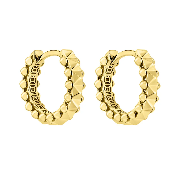 Серьги-кольца "Clash" из желтого золота - 2133665