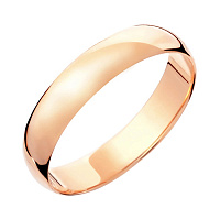 Обручальное кольцо из красного золота. Артикул 239037: цена, отзывы, фото – купить в интернет-магазине AURUM