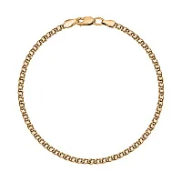 Браслет у червоному золоті плетіння спіга - 1599533