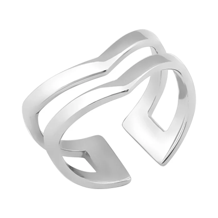 Кольцо серебряное двойное на фалангу. Артикул 7501/ВС-112р: цена, отзывы, фото – купить в интернет-магазине AURUM