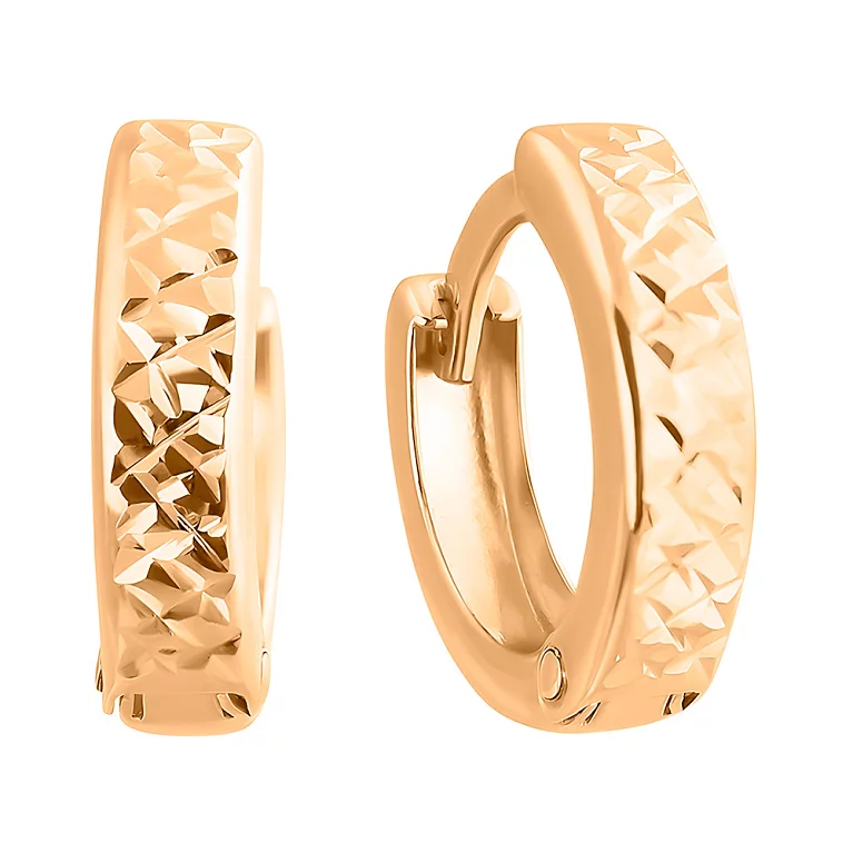 Золотые серьги-кольца. Артикул 470334: цена, отзывы, фото – купить в интернет-магазине AURUM