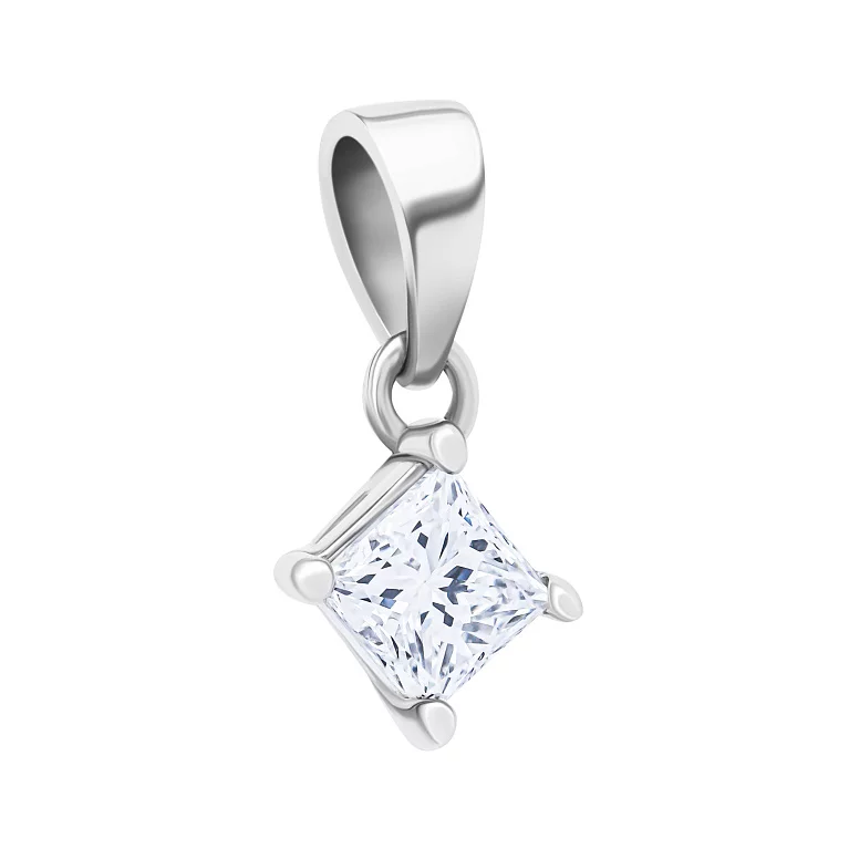 Підвіс з білого золота діамантом. Артикул 3110452202: ціна, відгуки, фото – купити в інтернет-магазині AURUM