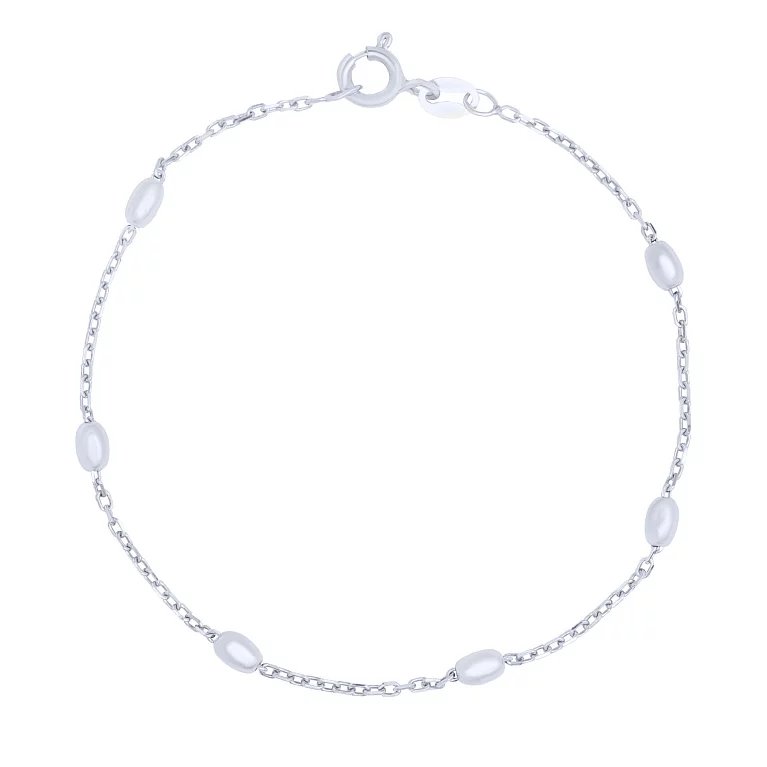 Браслет срібний плетіння якір. Артикул 7509/4256: ціна, відгуки, фото – купити в інтернет-магазині AURUM