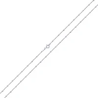 Срібний ланцюжок у геометричній формі з плетінням панцир - 1963881