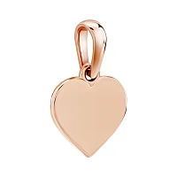Подвес "Сердце" из красного золота - 1999680