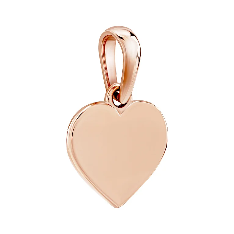 Подвес "Сердце" из красного золота - 1999680