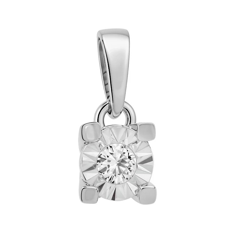 Підвіс із білого золота з діамантом - 2133960