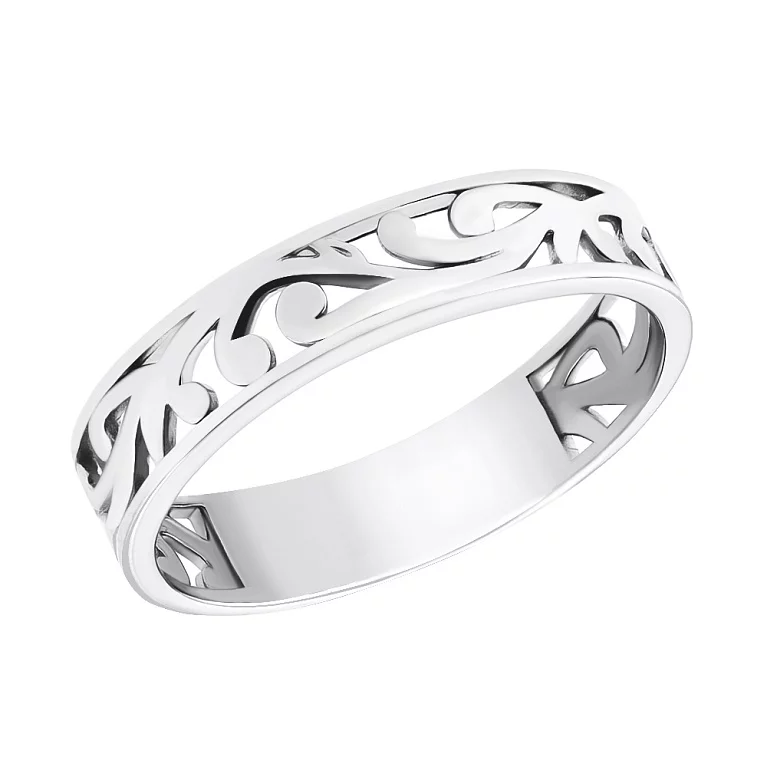 Серебряное кольцо с "Завитками". Артикул 7501/1047р: цена, отзывы, фото – купить в интернет-магазине AURUM