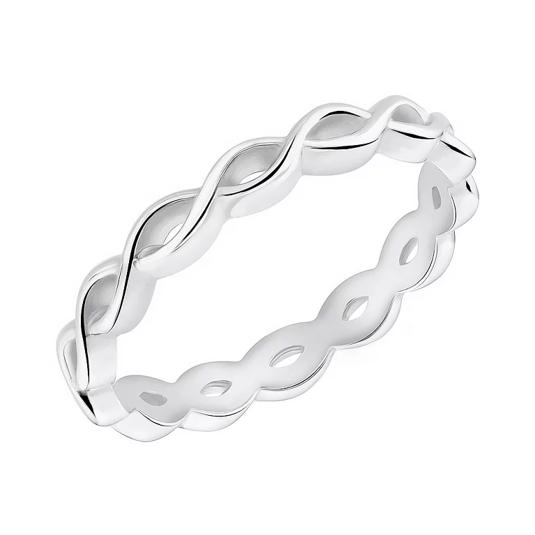Серебряное кольцо с переплетением. Артикул 7501/1619079: цена, отзывы, фото – купить в интернет-магазине AURUM