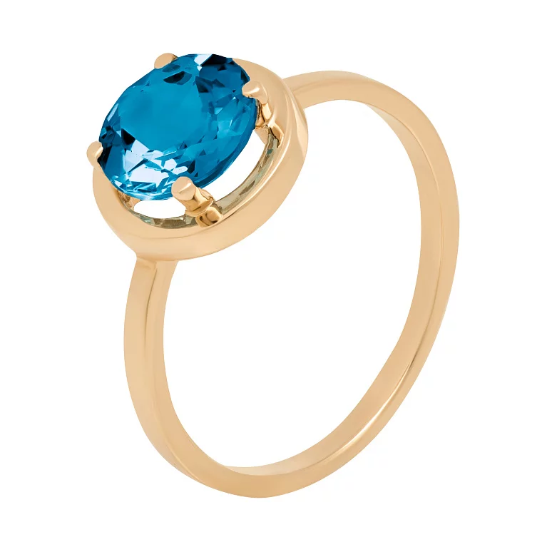 Золотое кольцо с топазом лондон. Артикул К0331/8: цена, отзывы, фото – купить в интернет-магазине AURUM