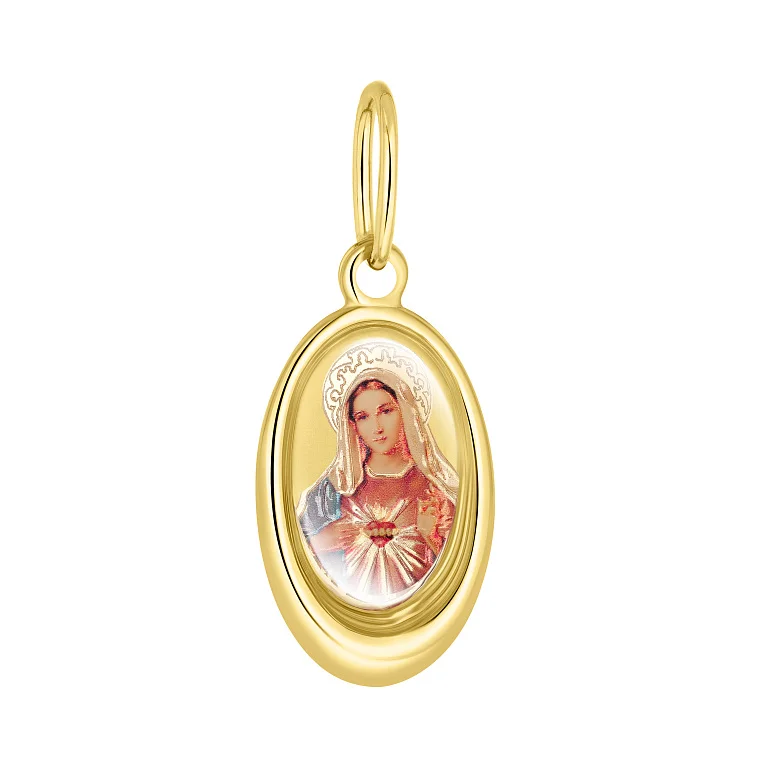 Ладанка из желтого золота "Дева Мария" - 2167033