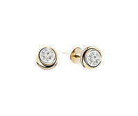 Золоті сережки-гвоздики з діамантами. Артикул С2102: ціна, відгуки, фото – купити в інтернет-магазині AURUM