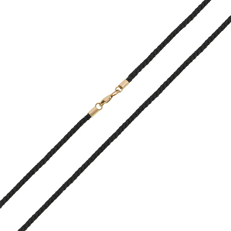 Ювелірний шнурок із замком з червоного золота - 859476