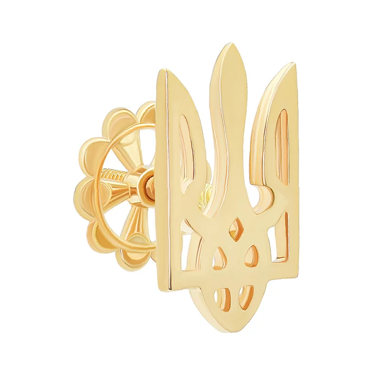 Значок из красного золота Тризуб-Герб Украины. Артикул 360009: цена, отзывы, фото – купить в интернет-магазине AURUM