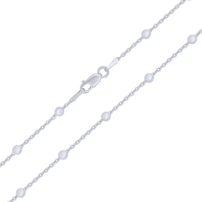 Цепочка с шариками из серебра якорное плетение. Артикул 7508/1126р: цена, отзывы, фото – купить в интернет-магазине AURUM