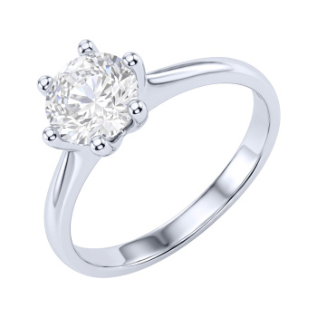 Серебряное кольцо с фианитом - 2288232