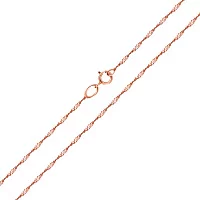 Цепочка из красного золота плетение Сингапур. Артикул ц303202: цена, отзывы, фото – купить в интернет-магазине AURUM
