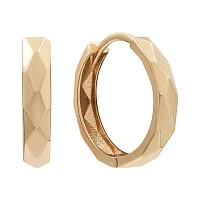 Сережки-кольца из красного золота. Артикул 2066163: цена, отзывы, фото – купить в интернет-магазине AURUM