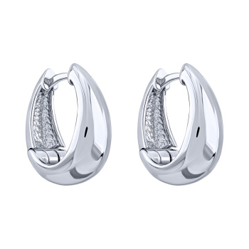 Сережки-кольца из серебра - 586103