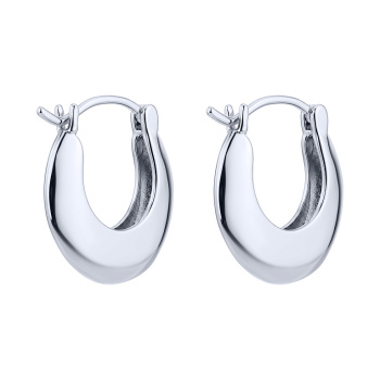 Серьги из серебра в стиле минимализм - 2170942