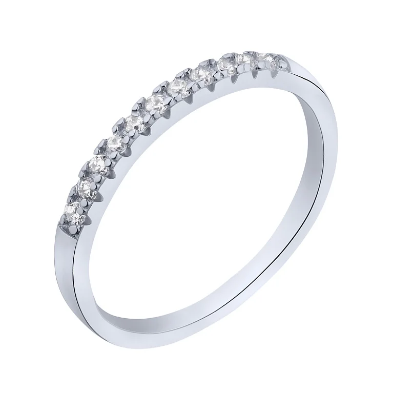 Каблучка у сріблі з доріжкою з фіанітів - 2210968