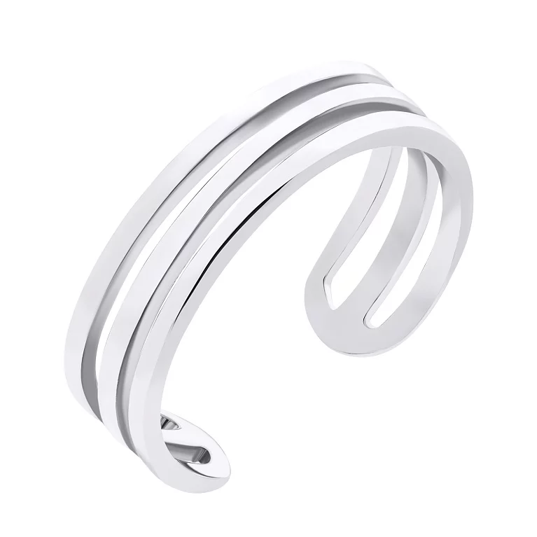 Серебряное тройное кольцо на фалангу . Артикул 7501/ВС-258р: цена, отзывы, фото – купить в интернет-магазине AURUM