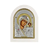 Cеребряная икона "Казанская" с позолотой - 1593267 Cеребряная икона "Казанская" с позолотой - 1593267