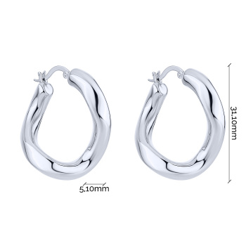 Серьги "Завитки" из серебра - 2246365