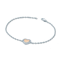 Срібний браслет з цирконієм. Артикул 7209/500413-БрЗНР: ціна, відгуки, фото – купити в інтернет-магазині AURUM