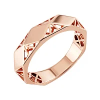 Кольцо в красном золоте "Грани" - 2159732