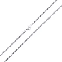 Серебряная цепочка с плетением якорный бисмарк - 648380