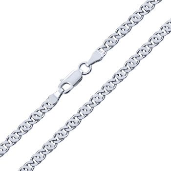 Серебряный браслет плетение птичий глаз - 2227162