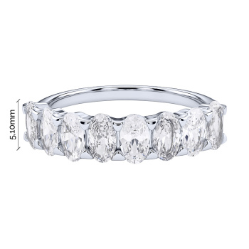 Серебряное кольцо с фианитами  - 2192832