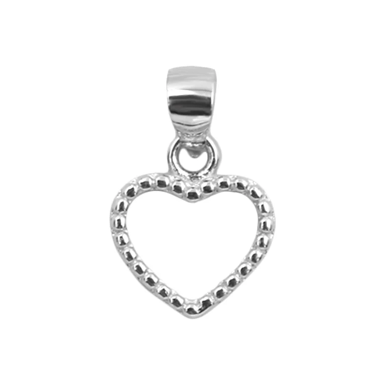 Срібна підвіска "Серце". Артикул 540106: ціна, відгуки, фото – купити в інтернет-магазині AURUM