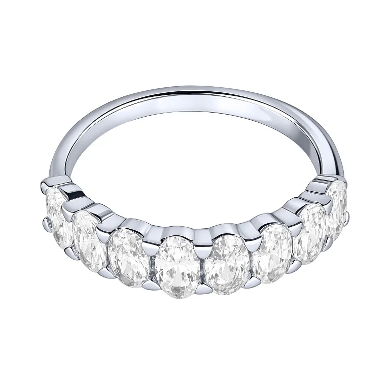 Серебряное кольцо с фианитами  - 2192832