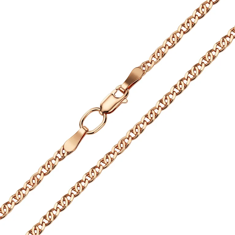 Цепочка из красного золота плетение птичий глаз - 970793