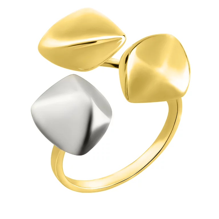 Кольцо из комбинированного золота. Артикул 153607жб: цена, отзывы, фото – купить в интернет-магазине AURUM