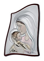 Ікона "Марія з немовлям" із сріблом 20x28. Артикул MA/E903/2-C: ціна, відгуки, фото – купити в інтернет-магазині AURUM