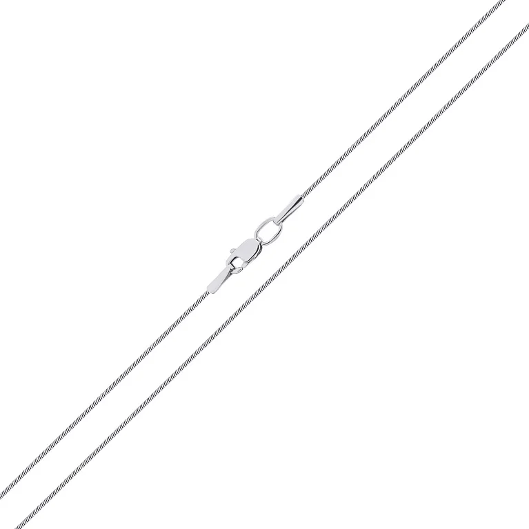 Цепочка из белого золота плетение снейк - 1546832