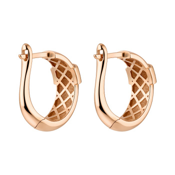 Серьги-кольца в красном золоте - 2162946