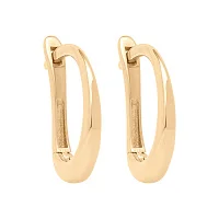 Классические сережки из красного золота - 1737509