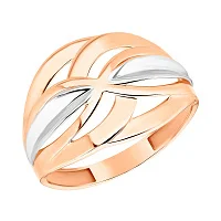 Каблучка з комбінованого золота - 970759