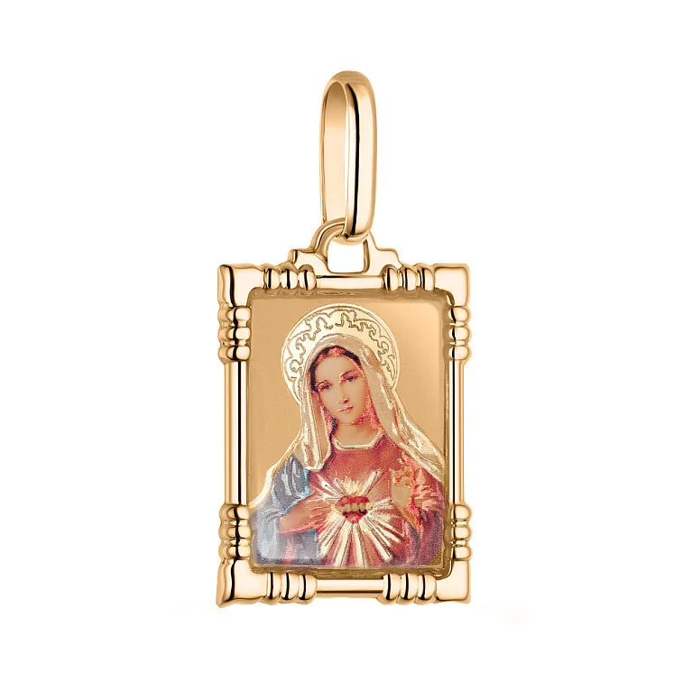 Ладанка золота "Божа Матір". Артикул 401000М: ціна, відгуки, фото – купити в інтернет-магазині AURUM